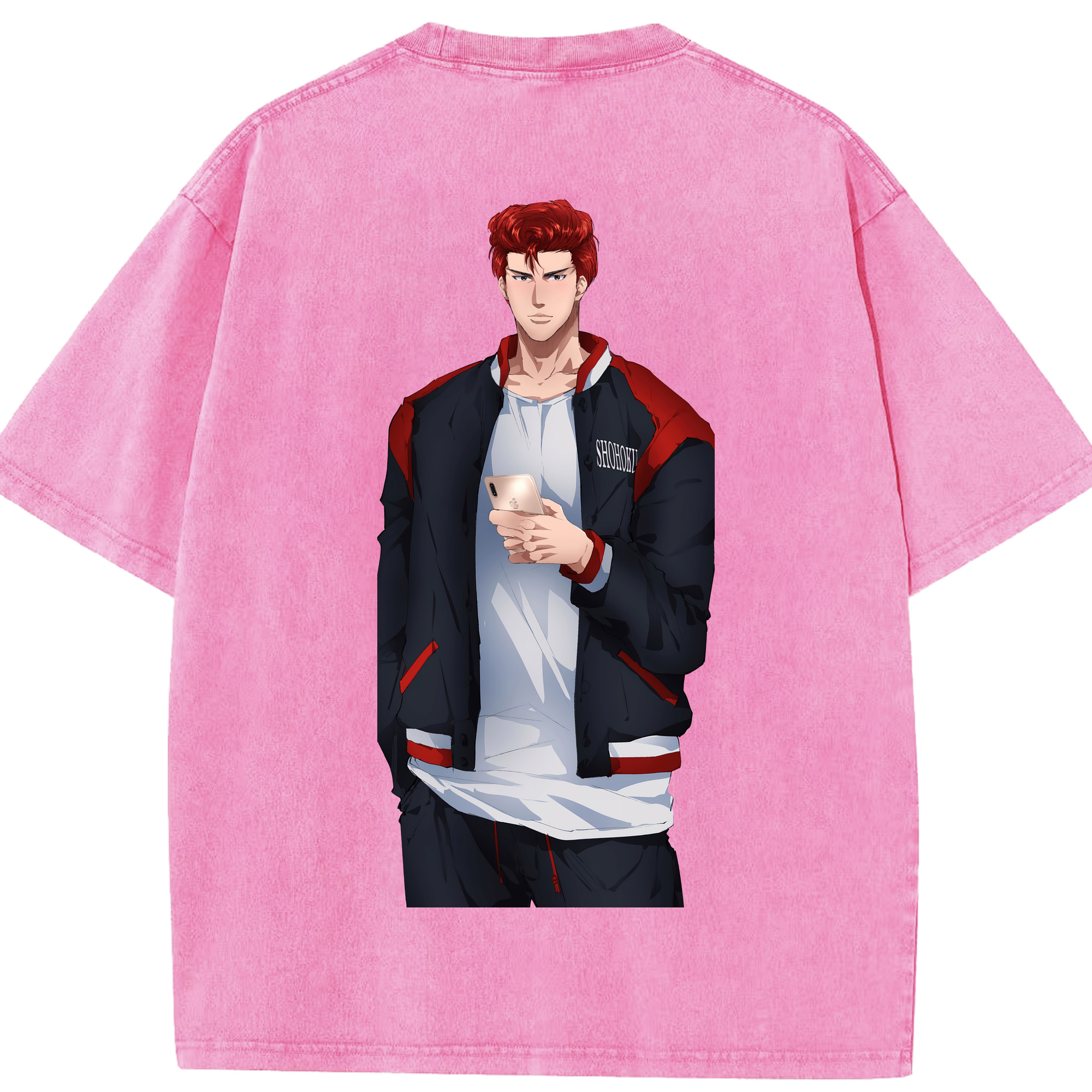 （画像用） SLAM DUNK／スラムダンク 綿100% ヴィンテージ風 半袖Tシャツ（背面プリント）